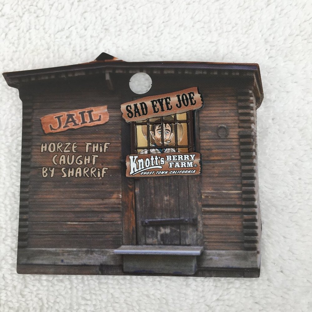 Knotts Berry Farm Lapel Pin #5 SAD EYE JOE Limited 100th Anniversary Pin